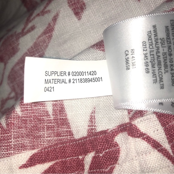 NWT Polo Ralph Lauren Floral Linen Dress size 2 - Picture 10 of 11